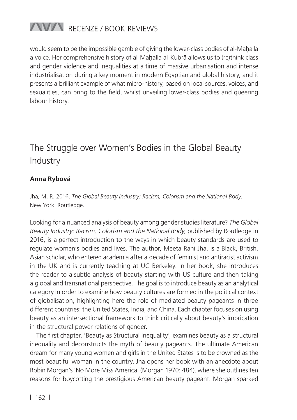 The Struggle Over Women's Bodies in the Global Beauty Industry
