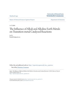 The Influence of Alkali and Alkaline Earth Metals on Transition-Metal