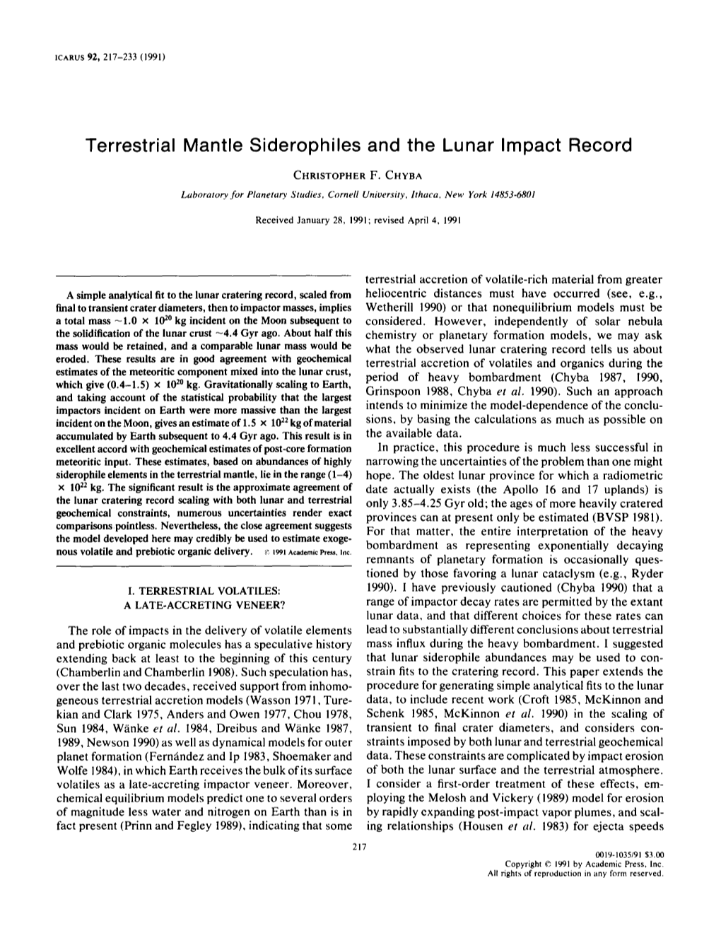 Terrestrial Mantle Siderophiles and the Lunar Impact Record