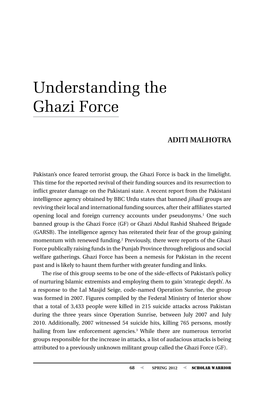 Understanding the Ghazi Force