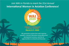 International Women in Aviation Conference Brochure