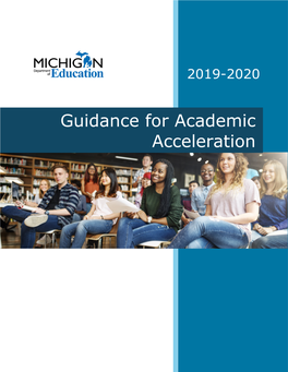 Guidance for Academic Acceleration