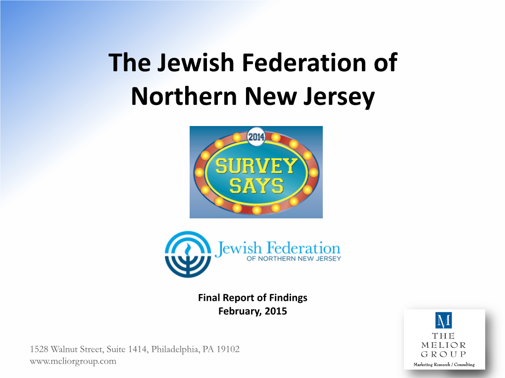 The Jewish Federation of Northern New Jersey