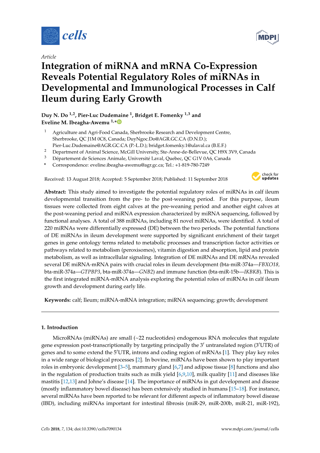 Integration of Mirna and Mrna Co-Expression Reveals Potential