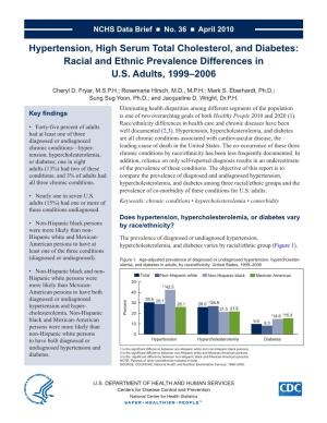 Racial and Ethnic Prevalence Differences in US Adults, 1999–2006