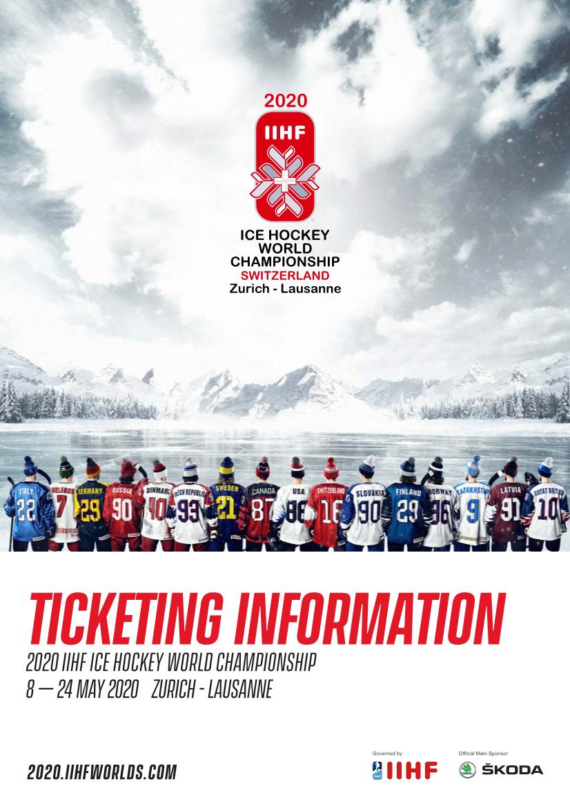 2020 Iihf Ice Hockey World Championship 8 – 24 May 2020 Zurich - Lausanne
