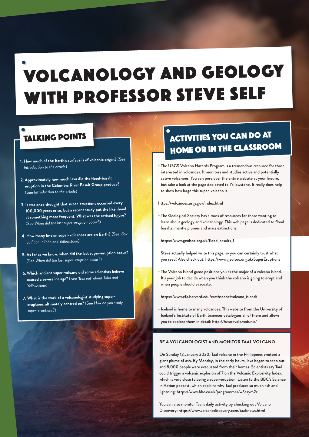 Volcanology and Geology with Professor Steve Self