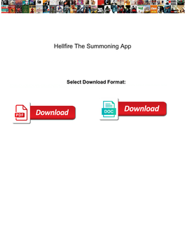 Hellfire the Summoning App