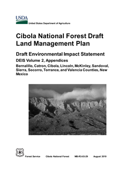 Cibola National Forest Draft Land