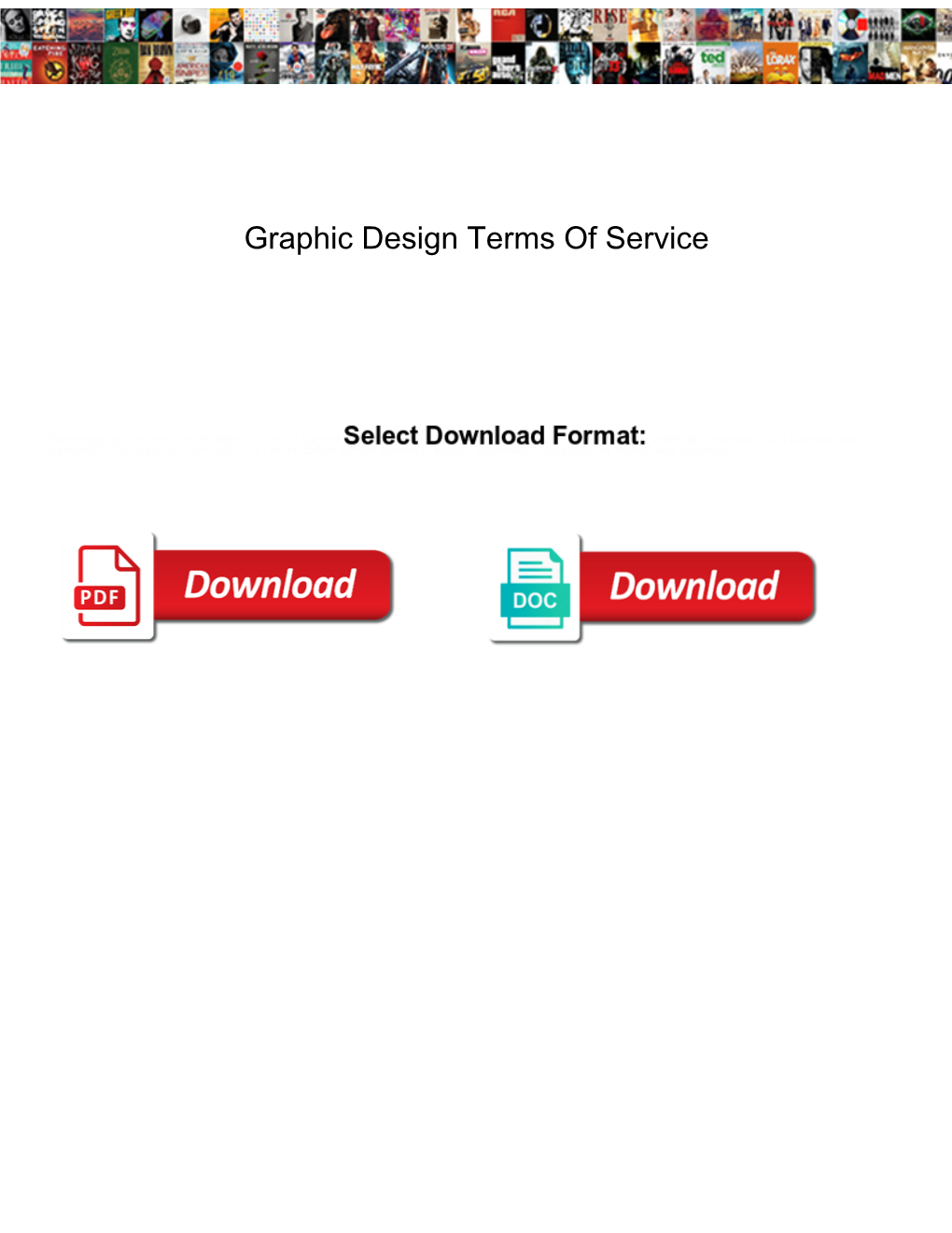 Graphic Design Terms of Service