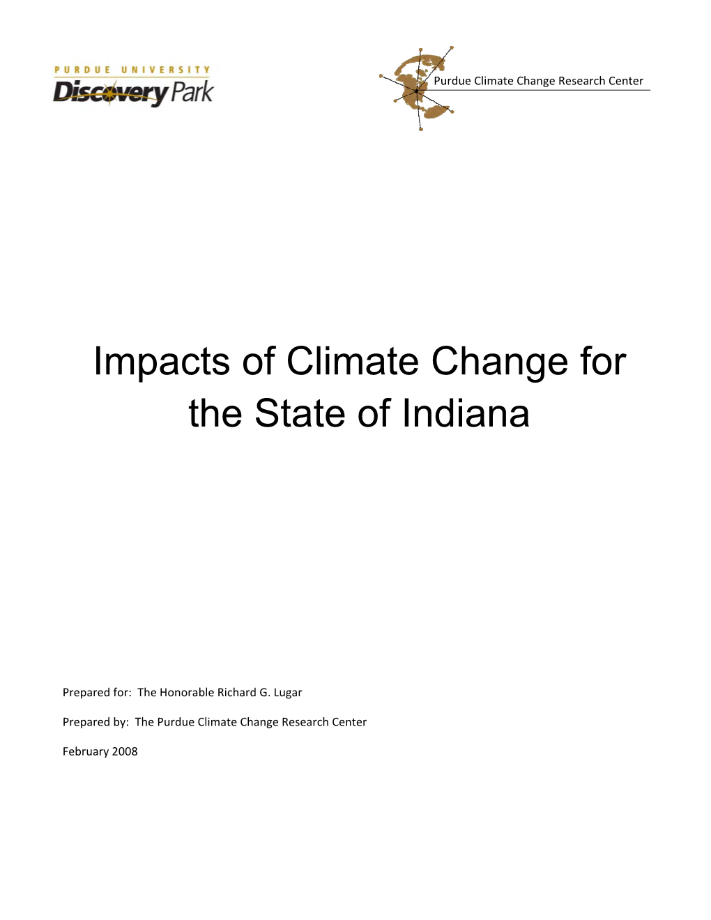 Impacts of Climate Change for the State of Indiana