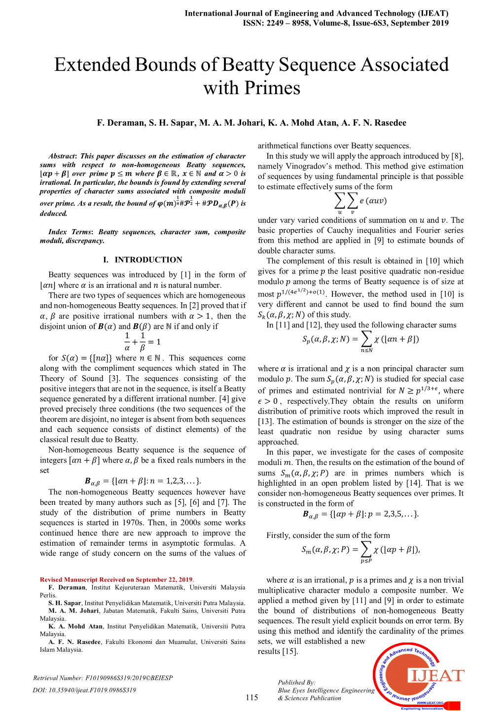 Extended Bounds of Beatty Sequence Associated with Primes