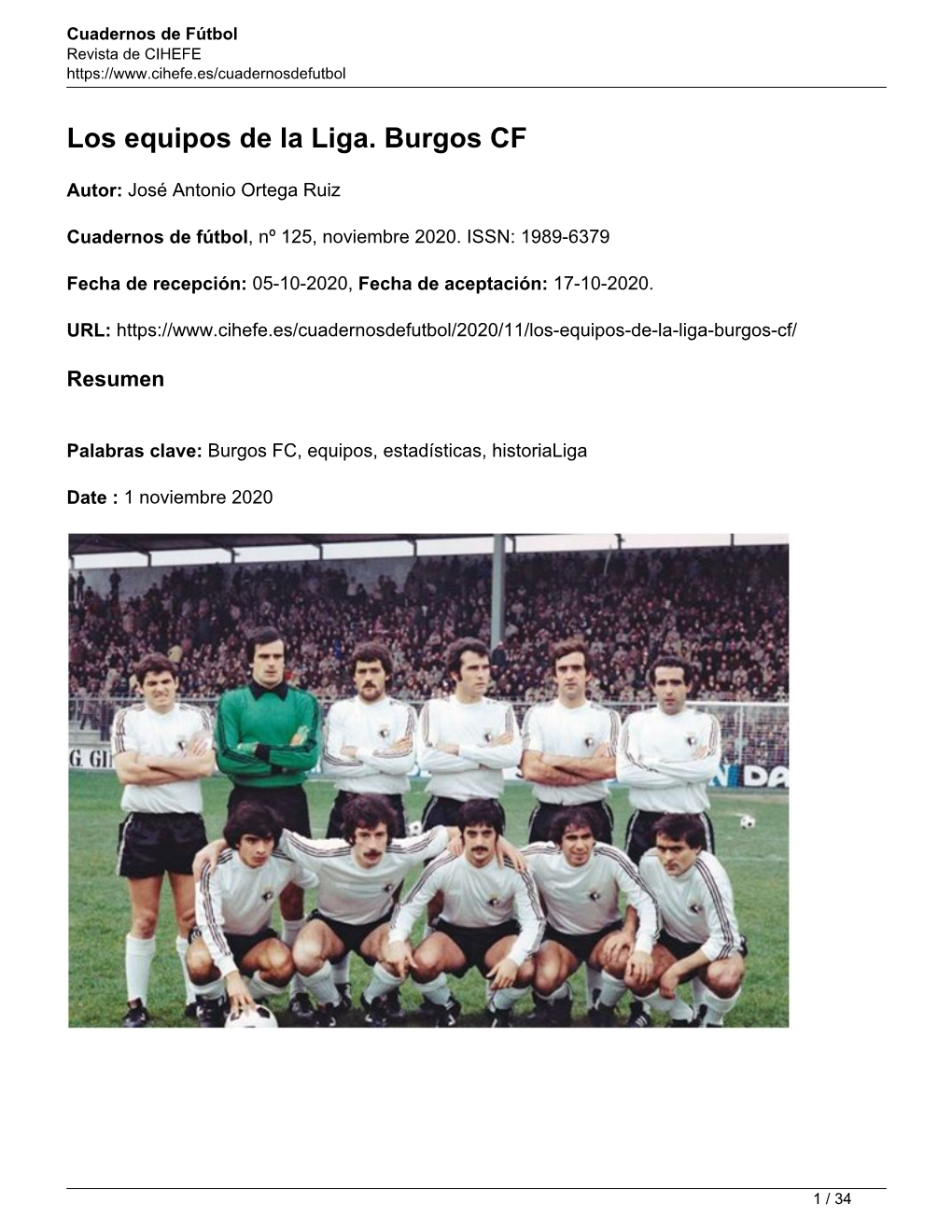 Los Equipos De La Liga. Burgos CF