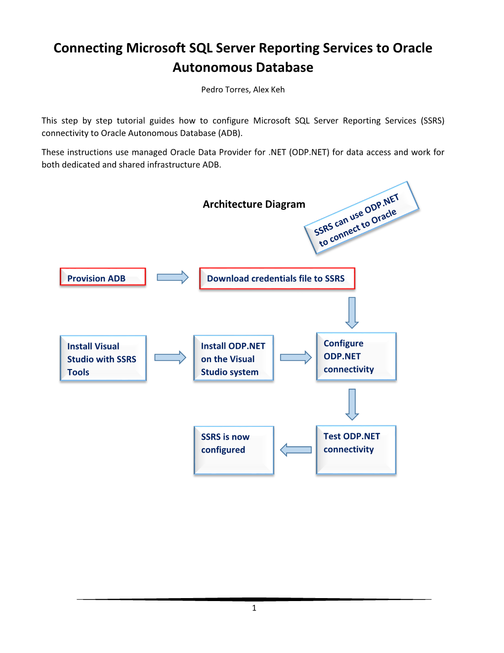 Connecting Microsoft SQL Server Reporting Services to Oracle Autonomous Database