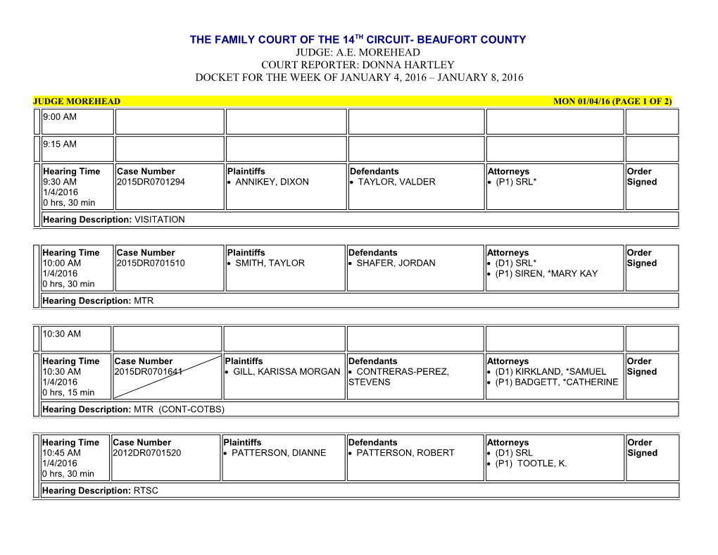 Judge Morehead Mon 01/04/16 (Page 1 of 2)