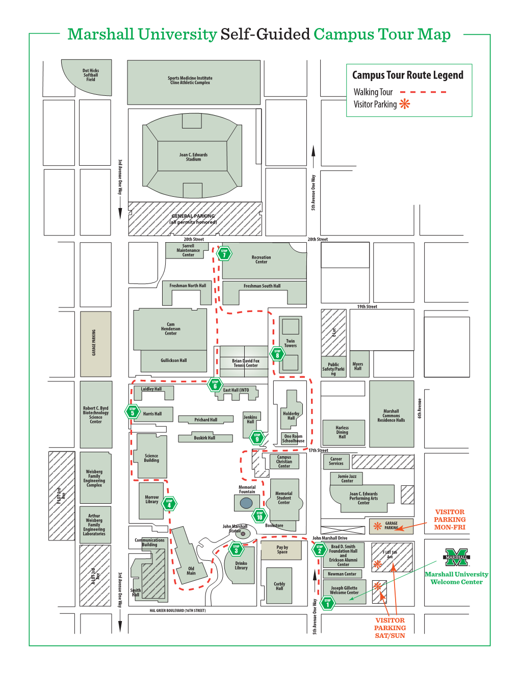 Marshall Universityself-Guided Campus Tour