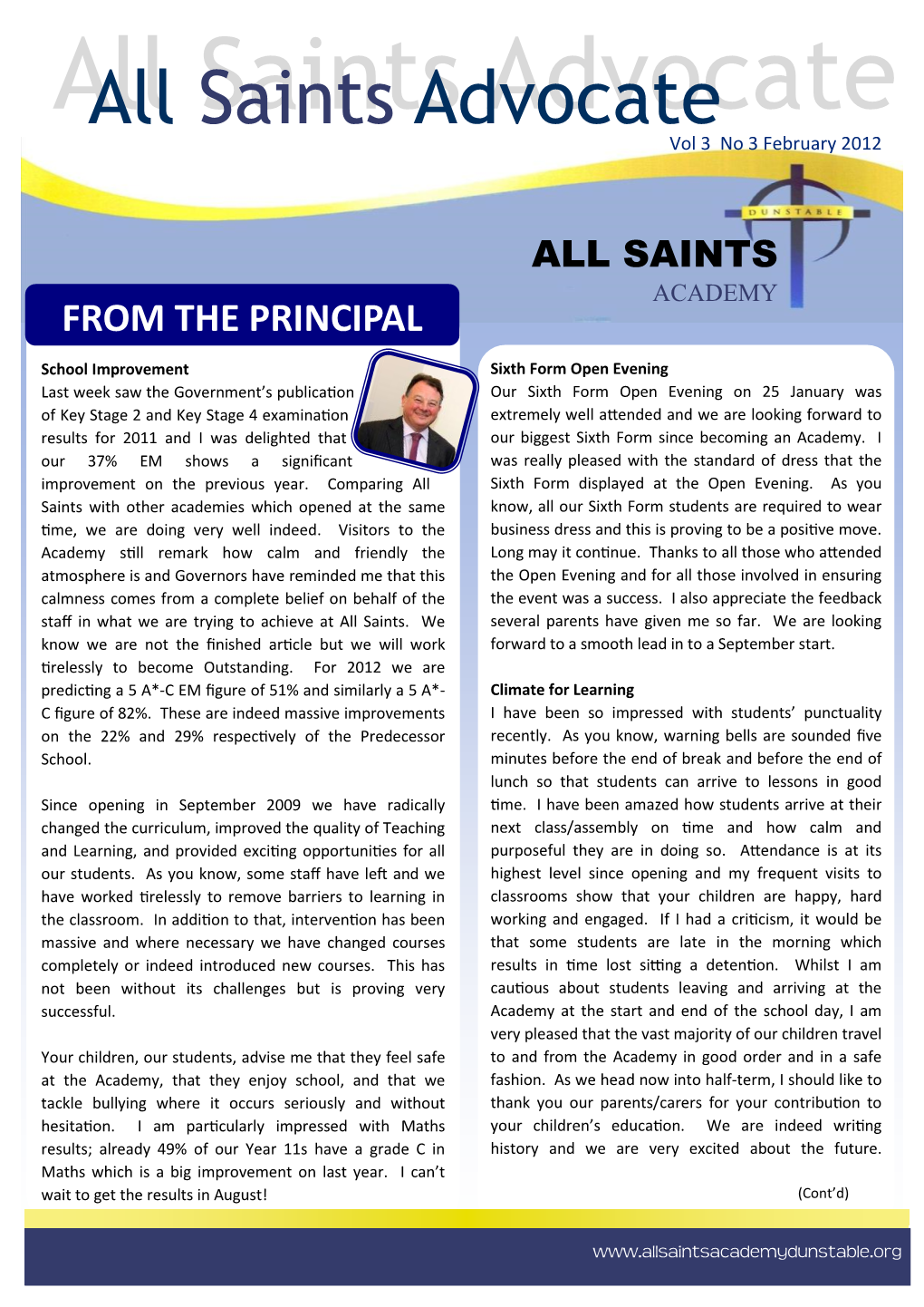 Saints Advocate Advocate Vol 3 No 3 February 2012