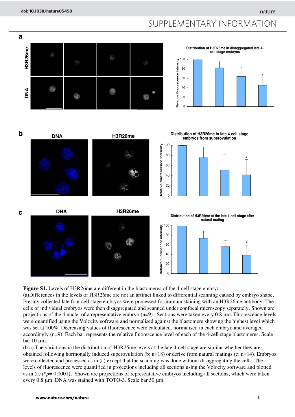 Histone Arginine Methylation Regulates Pluripotency in the Early