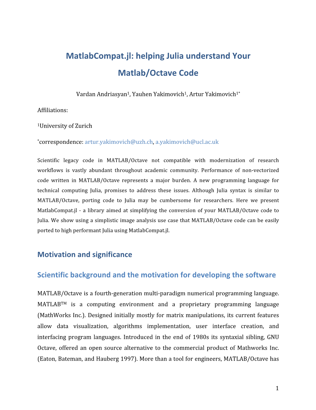 Matlabcompat.Jl: Helping Julia Understand Your Matlab/Octave Code