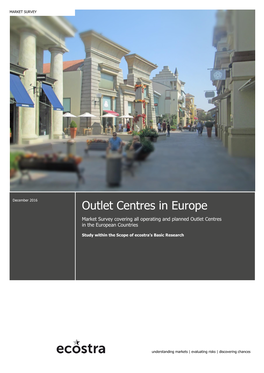 Outlet Centres in Europe