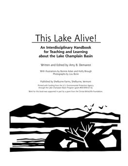 This Lake Alive! an Interdisciplinary Handbook for Teaching and Learning About the Lake Champlain Basin