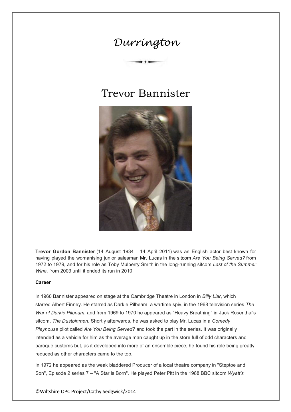 Trevor Bannister