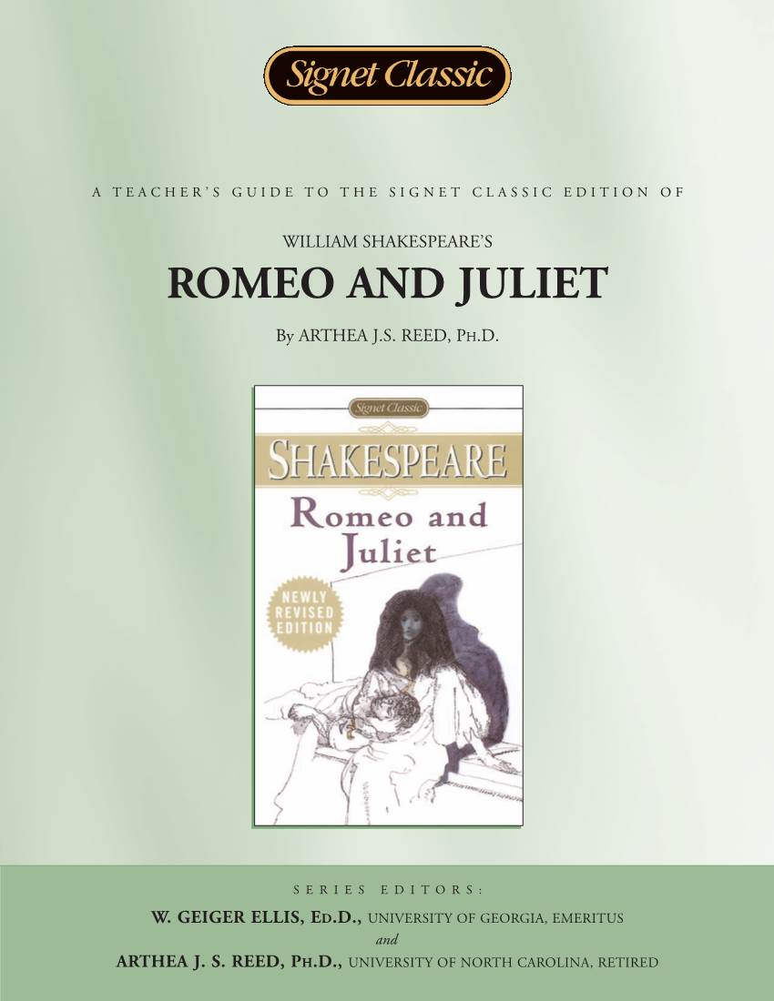 Romeo and Juliet Teacher's Guide