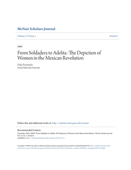 From Soldadera to Adelita: the Depiction of Women in the Mexican