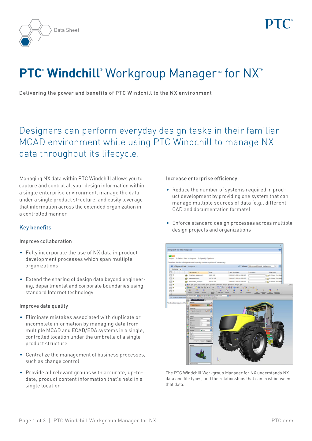 PTC® Windchill® Workgroup Manager for UGS®
