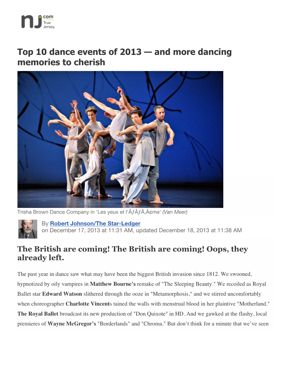 Top 10 Dance Events of 2013 — and More Dancing Memories to Cherish