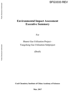 Environmental Impact Assessment Executive Summary
