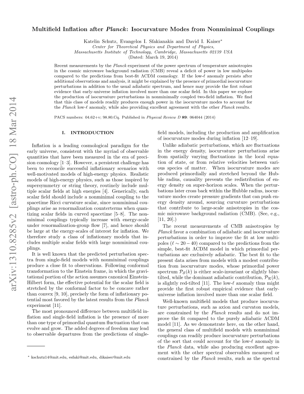 Multifield Inflation After Planck: Isocurvature Modes From