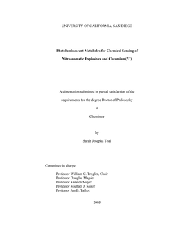 Thesis of Metallole Monomers