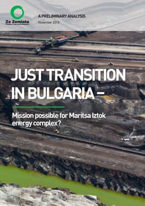 Just Transition in Bulgaria –