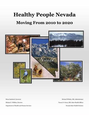 Healthy People Nevada Moving from 2010 to 2020