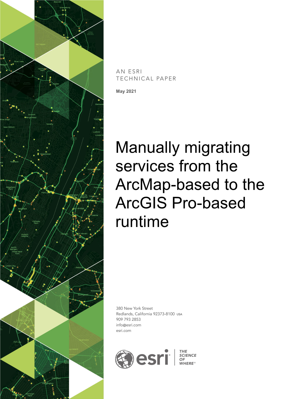 Manually Migrating Services from the Arcmap-Based to the Arcgis-Pro