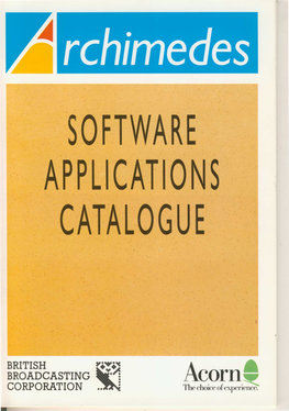 App119a Archimedes Software Applications Catalogue 4Th Edition