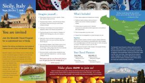 Meredith College Travel Brochure, Sicily, Italy