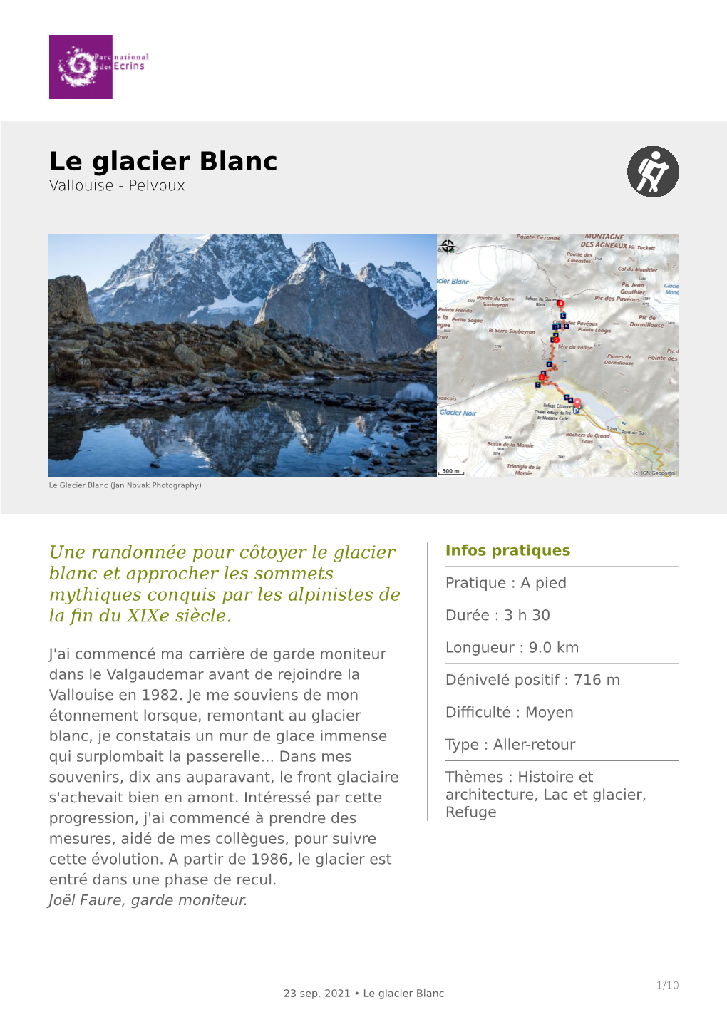 Le Glacier Blanc Vallouise - Pelvoux