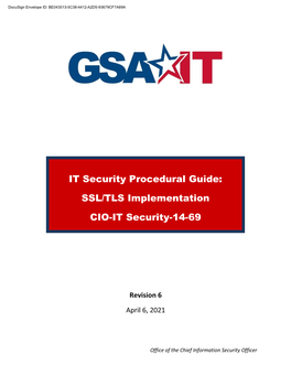 SSL/TLS Implementation CIO-IT Security-14-69