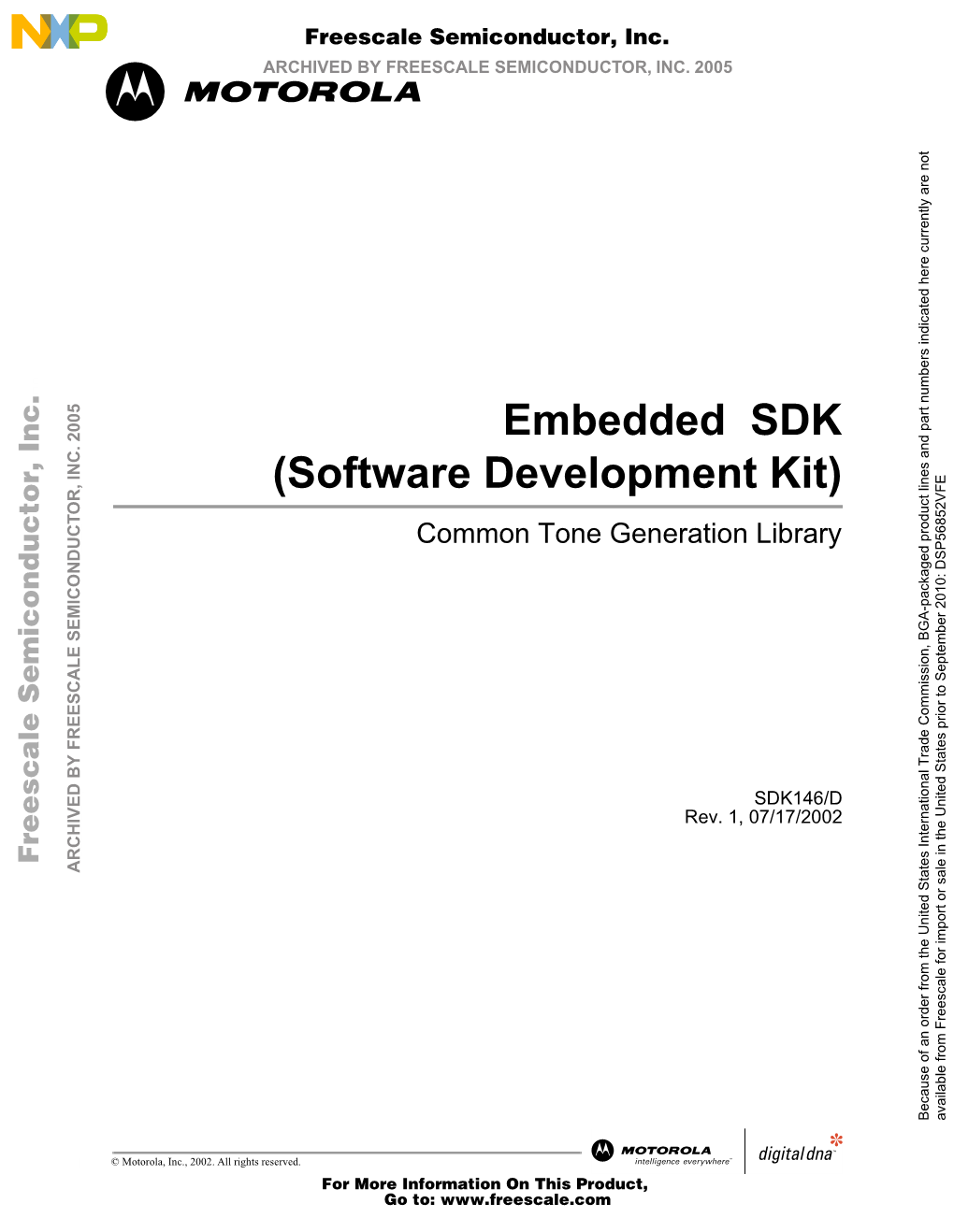SDK146 Reference Manual