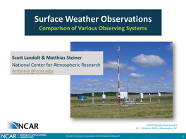 2020 Infra Surface Weather Observations