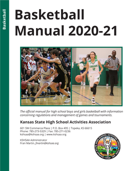 Basketball Manual 2020-21