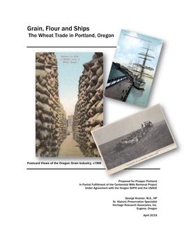 Grain, Flour and Ships – the Wheat Trade in Portland, Oregon