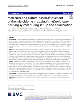 Molecular and Culture-Based Assessment Of