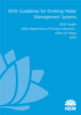NSW Guidelines for Drinking Water Management Systems