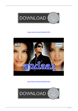Andaaz Movie Download in Hindi Hd 720P