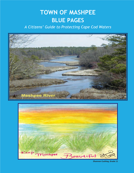 TOWN of MASHPEE BLUE PAGES a Citizens’ Guide to Protecting Cape Cod Waters