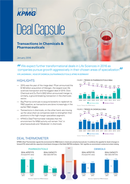 Transactions in Chemicals & Pharmaceuticals