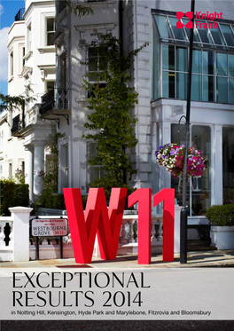 Exceptional Results 2014 in Notting Hill, Kensington, Hyde Park and Marylebone, Fitzrovia and Bloomsbury SOLD